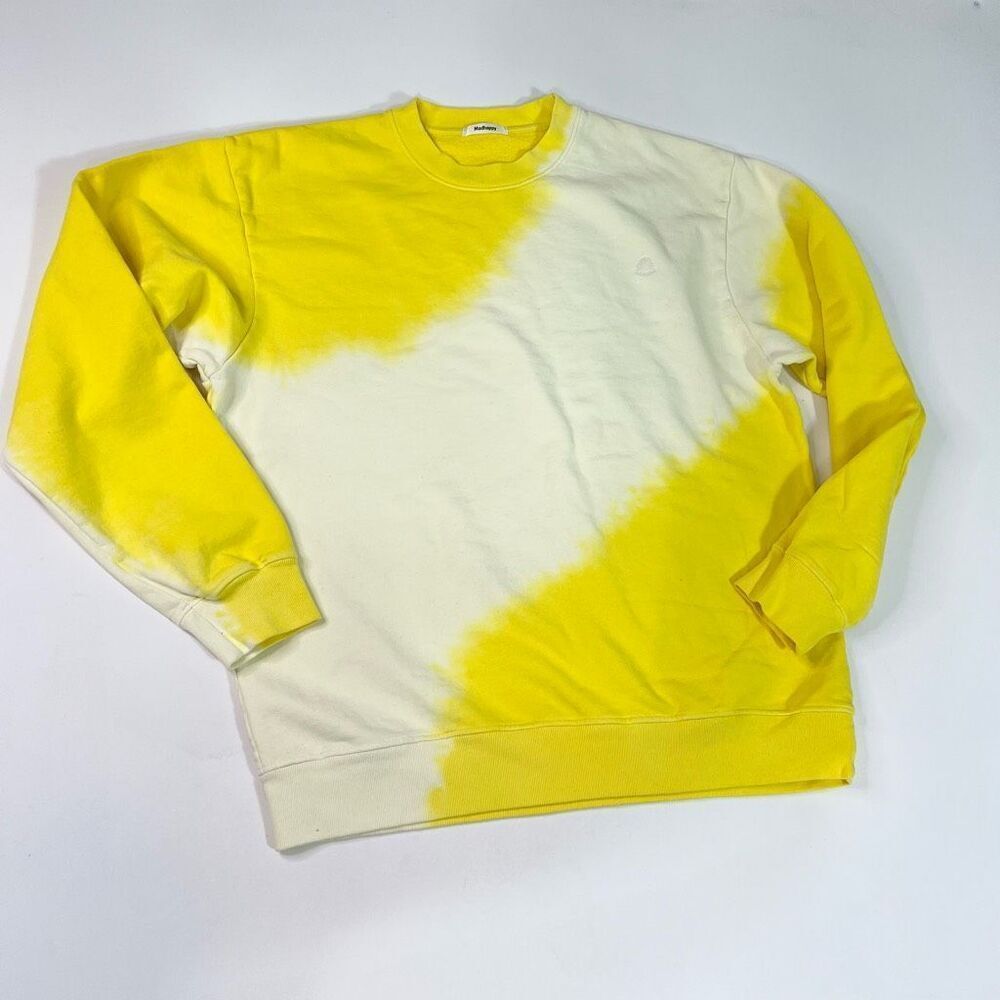 Madhappy Sweatshirt Sweater Large Snapchat Ghost Heavyweight Embroidered Yellow